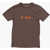 Nike Air Jordan Solid Color Wordmark Crew-Neck T-Shirt With Print Brown