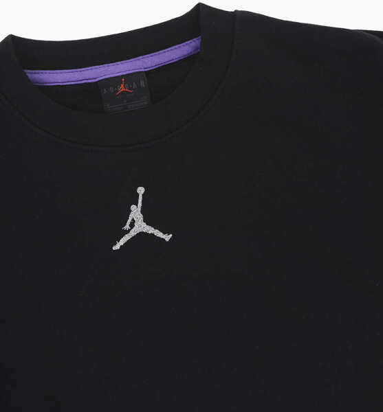 Bluze de trening Nike Air Jordan Solid Color Crew-Neck Sweatshirt With Embroidered Black Baieti (BM 13452047) 2