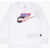 Nike Long Sleeve Crew-Neck T-Shirt With Printed Logo White