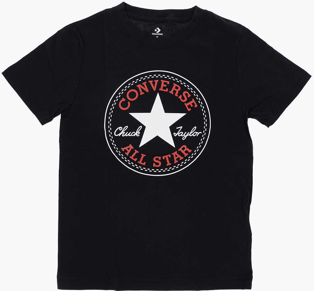 Converse All Star Chuck Taylor Crew-Neck T-Shirt With Maxi Logo Black