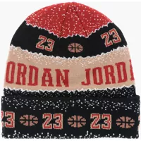Caciuli pentru Baieti - Caciuli Nike Air Jordan All-Over Embroidered Holiday Beanie Multicolor Baieti (BM 13452083) - B-mall.ro