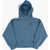 Converse Oversized Half Zip Hoodie Blue