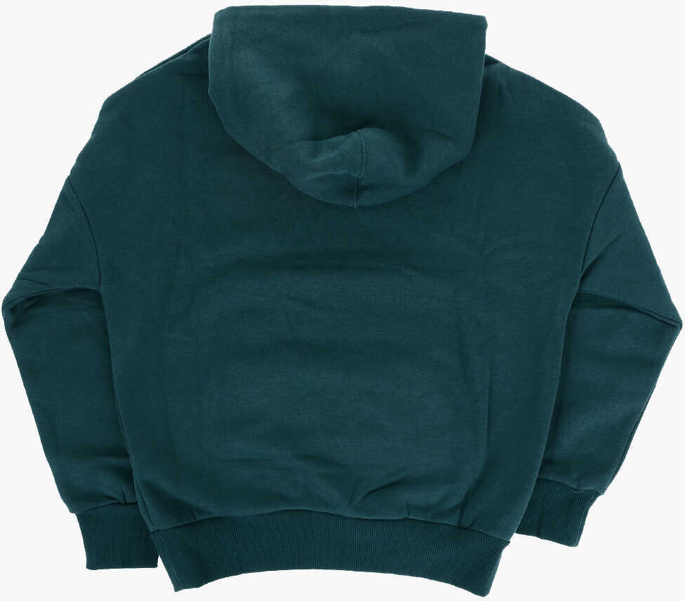 Bluze de trening Converse All-Star Fleeced-Cotton Blend Relaxed Hoodie With Maxi Patch Green Baieti (BM 13452095) 3