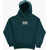 Converse All-Star Fleeced-Cotton Blend Relaxed Hoodie With Maxi Patch Green