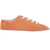 Maison Margiela Mm6 Suede Low-Top Sneakers With Contrast Platform 5,5Cm Orange