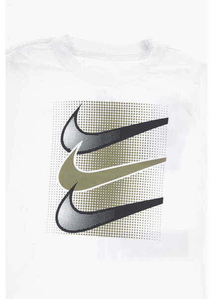 Tricouri Nike Logo Printed Crew-Neck T-Shirt White Baieti (BM 13452269) 2