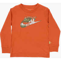 Tricouri Long Sleeve Crew-Neck T-Shirt With Printed Logo Baieti