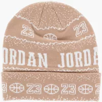 Caciuli pentru Baieti - Caciuli Nike Air Jordan Embroidered Beanie Beige Baieti (BM 13452284) - B-mall.ro