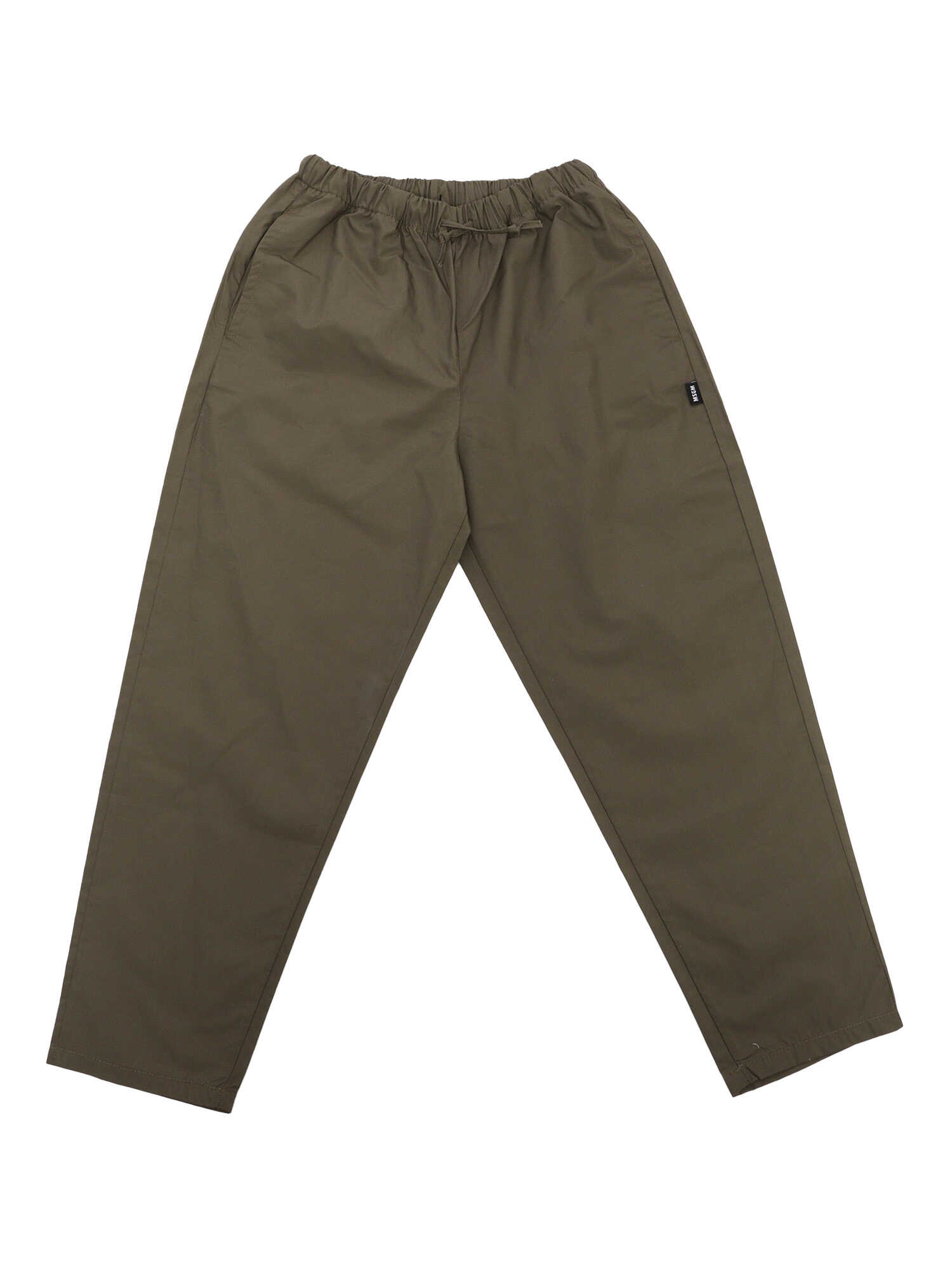 MSGM Military green parachute trousers Green
