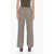 N°21 Chino Trousers With Pied De Poule Pattern Beige