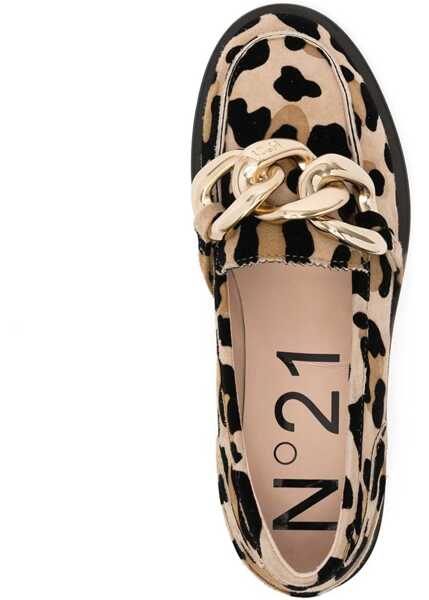 Mocasini N21 Moccasins With Oversized Chain ANIMALIER Femei (BM 13461902) 4