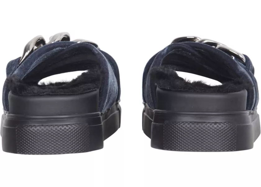 Papuci N21 Sandals With Oversized Chain GREEN Femei (BM 13461905) 4