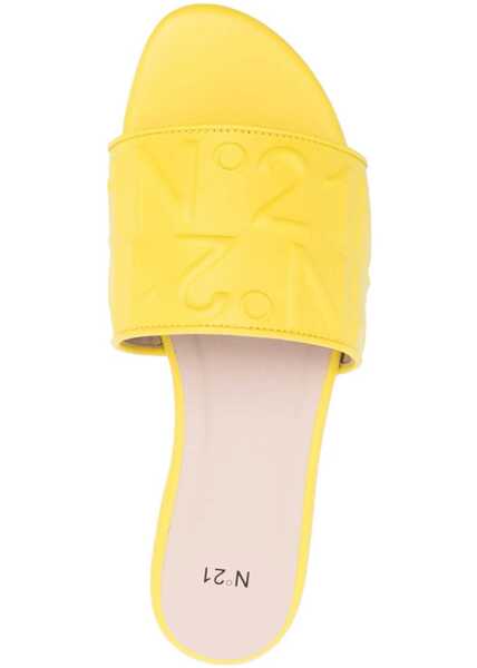 Sandale N21 Slide Sandal With Logo YELLOW Femei (BM 13461986) 4