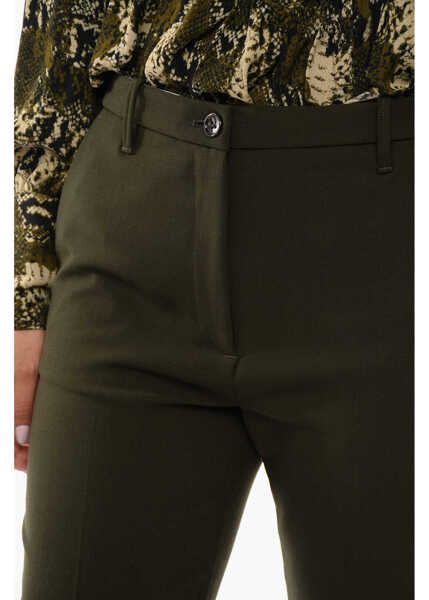 Pantaloni office Nine in the morning Stretch Wool Matilda Pants With Belt Loops Green Femei (BM 13462097) 3