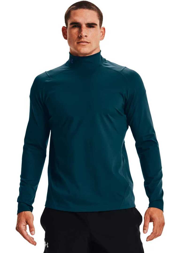 Bluze Under Armour ColdGear Rush Mock Green Barbati (BM 13463879) 3