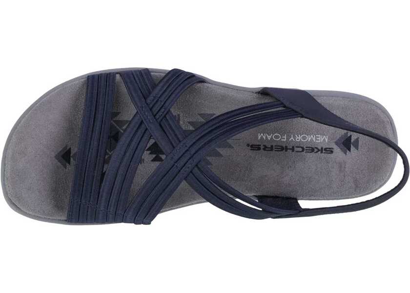 Sandale fara toc SKECHERS Reggae Slim Simply Stretch Sandals Navy Femei (BM 13463900) 3