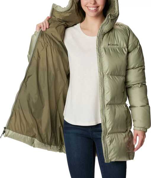 Jachete Columbia Puffect Mid Hooded Jacket Green Femei (BM 13463915) 2
