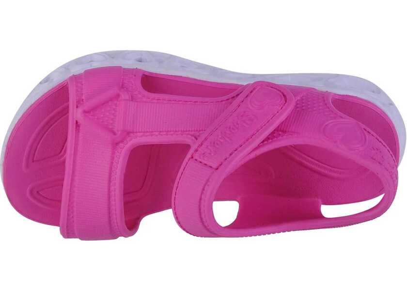 Sandale fara toc SKECHERS Heart Lights Sandal - Always Flashy Pink Fete (BM 13464278) 3