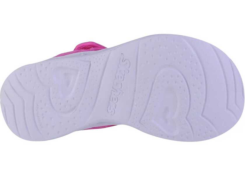 Sandale fara toc SKECHERS Heart Lights Sandal - Always Flashy Pink Fete (BM 13464278) 4