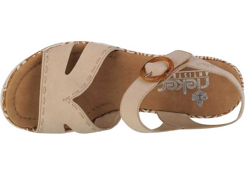 Sandale fara toc Rieker Sandals Beige Femei (BM 13464668) 3
