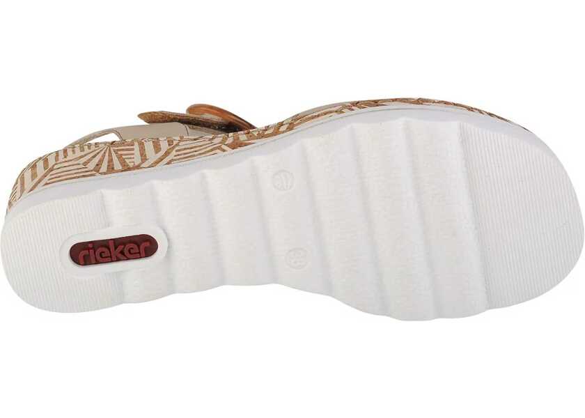 Sandale fara toc Rieker Sandals Beige Femei (BM 13464668) 4