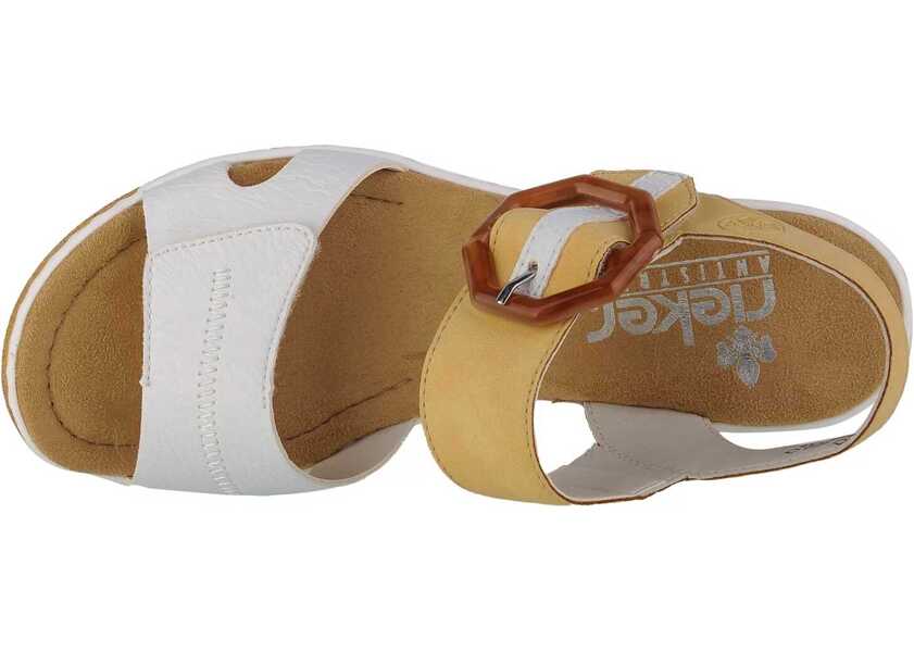 Sandale fara toc Rieker Sandals White Femei (BM 13464671) 3