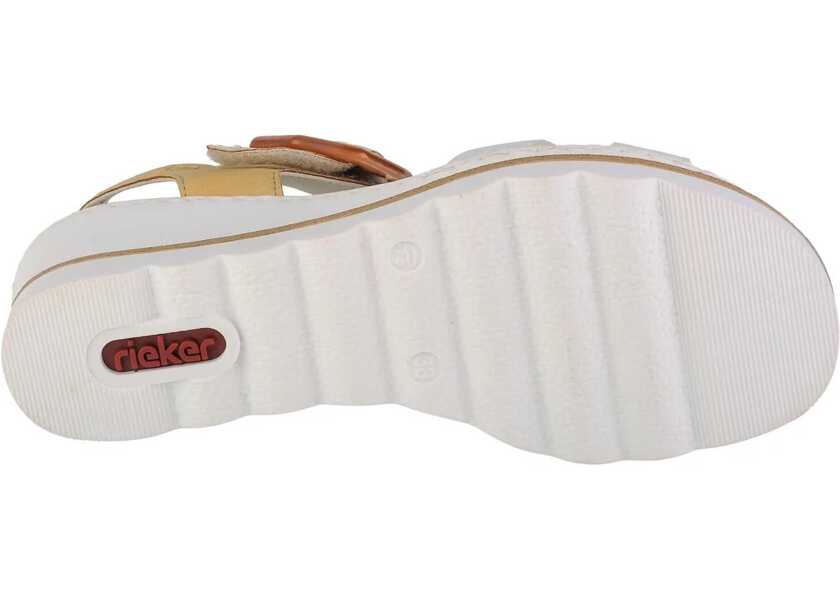 Sandale fara toc Rieker Sandals White Femei (BM 13464671) 4