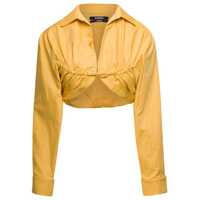 Camasi 'La Chemise Machou' Yellow Bolero Shirt In Cotton Blend Woman Femei