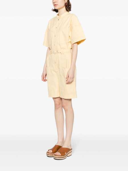 Rochii Isabel Marant Isabel Marant toile Cotton Jumpsuit YELLOW Femei (BM 13470929) 3