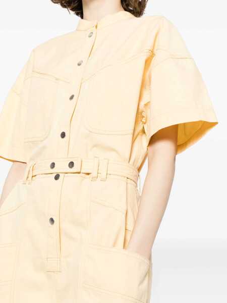 Rochii Isabel Marant Isabel Marant toile Cotton Jumpsuit YELLOW Femei (BM 13470929) 5