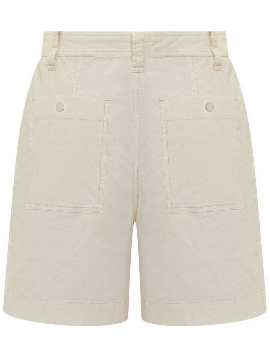 Pantaloni casual Isabel Marant Isabel Marant toile Kynan Shorts WHITE Femei (BM 13471166) 2