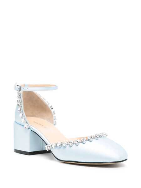 Pantofi cu toc MACH & MACH Mach & Mach Audrey Satin Pumps CLEAR BLUE Femei (BM 13482761) 2
