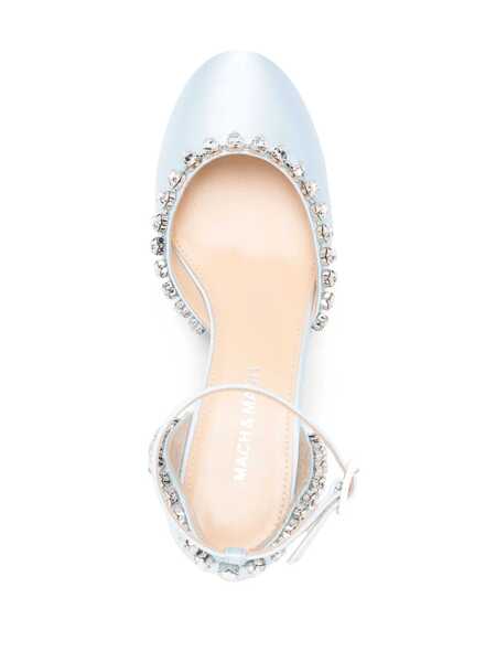 Pantofi cu toc MACH & MACH Mach & Mach Audrey Satin Pumps CLEAR BLUE Femei (BM 13482761) 4