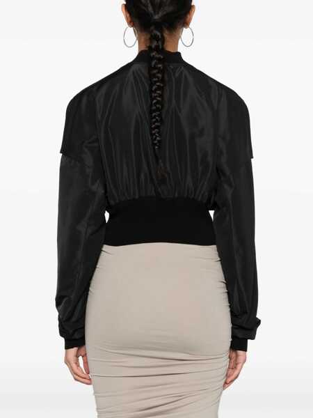 Bomber jacket Rick Owens Rick Owens Cropped Bomber Jacket Black Femei (BM 13482968) 4