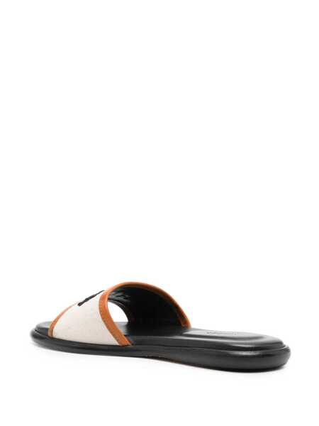 Papuci Isabel Marant Isabel Marant Vikee Logo Flat Sandals Brown Femei (BM 13483508) 3