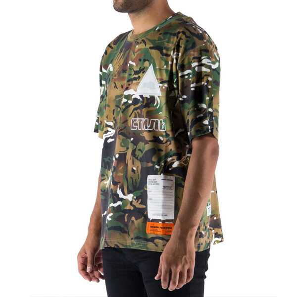 Tricouri Heron Preston Heron Preston Camouflage T-shirt Green Barbati (BM 13485023) 2