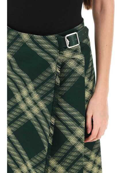 Fuste lungi Burberry Maxi Kilt With Check Pattern PRIMROSE IP CHECK Femei (BM 13485377) 4