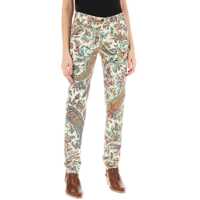 Blugi drepti Paisley Patterned Jeans Femei