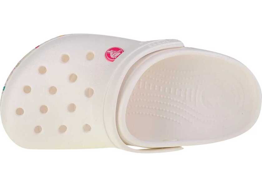 Papuci Crocs Crocband Stretch Necklace Kids Clog White Fete (BM 13485731) 3