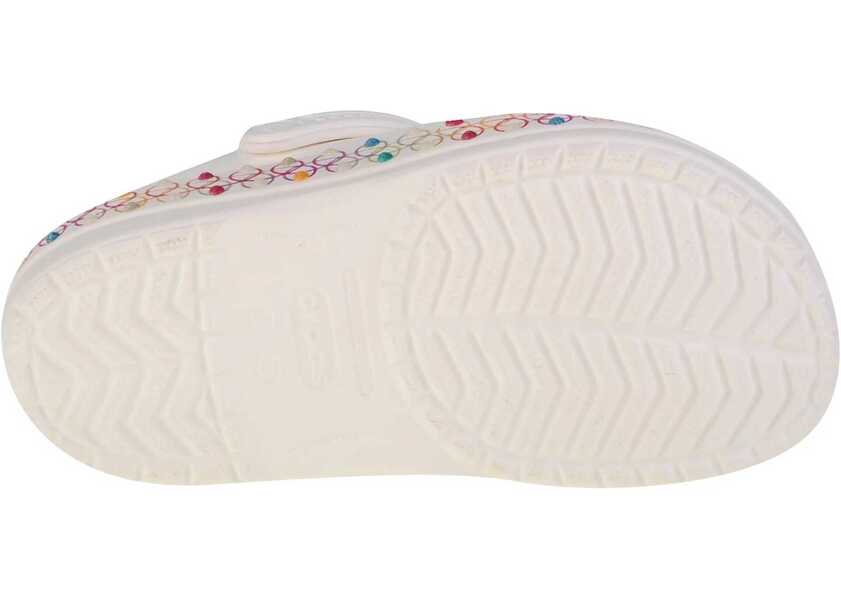 Papuci Crocs Crocband Stretch Necklace Kids Clog White Fete (BM 13485731) 4