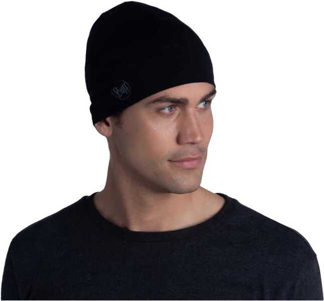 Caciuli Buff Merino Midweight Hat Beanie Black Barbati (BM 13486259) 2