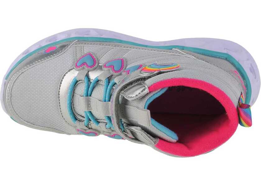 Bocanci SKECHERS Sweetheart Lights - Sweet Styling Silver Fete (BM 13487066) 3