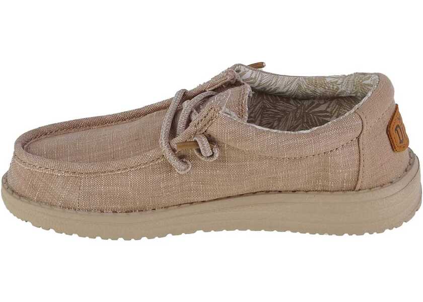 Sneakers Hey Dude Wally Youth Basic Beige Baieti (BM 13487297) 2