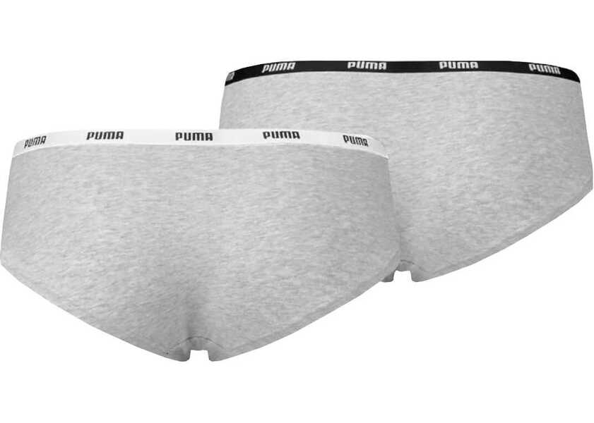 Chiloti PUMA Hipsters 2 Pack Grey Femei (BM 13487480) 2