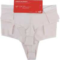 Imbracaminte PUMA Dama - Chiloti PUMA Brazilian Briefs 2 Pack Pink Femei (BM 13487495) - B-mall.ro