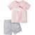 PUMA Minicats Tee Short Set Pink