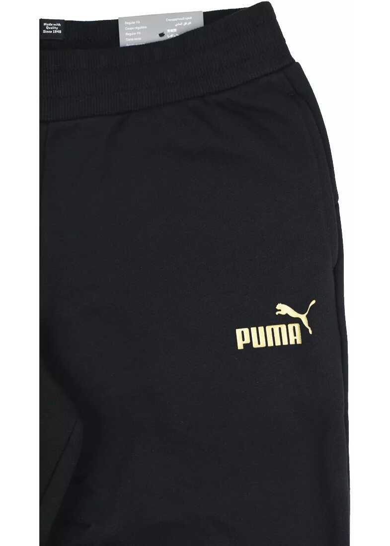 Pantaloni de trening PUMA Essential Sweatpants FL G Black Fete (BM 13487561) 3