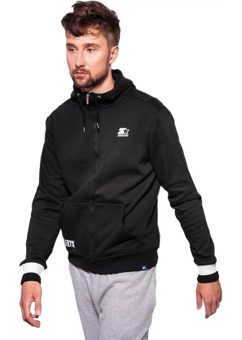 Bluze Starter Man Blouse Zip Hoodie Black Barbati (BM 13488476) 3