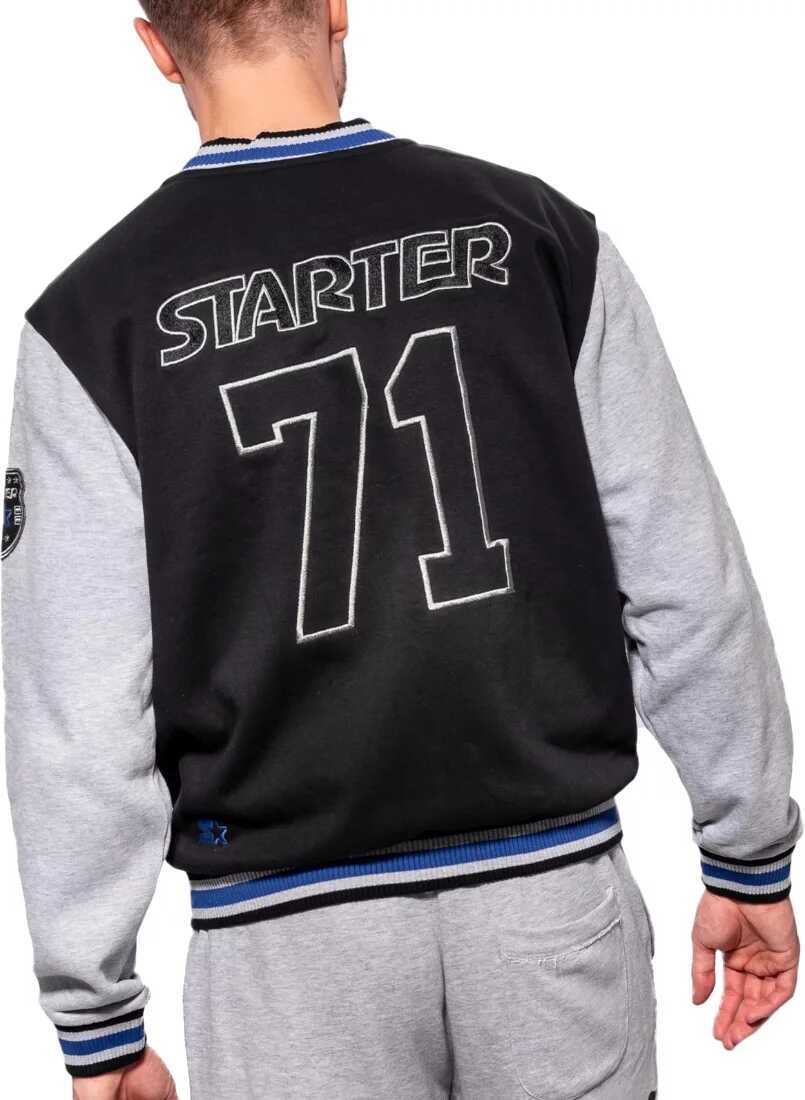 Bluze Starter Man College Blouse Black Barbati (BM 13488491) 4