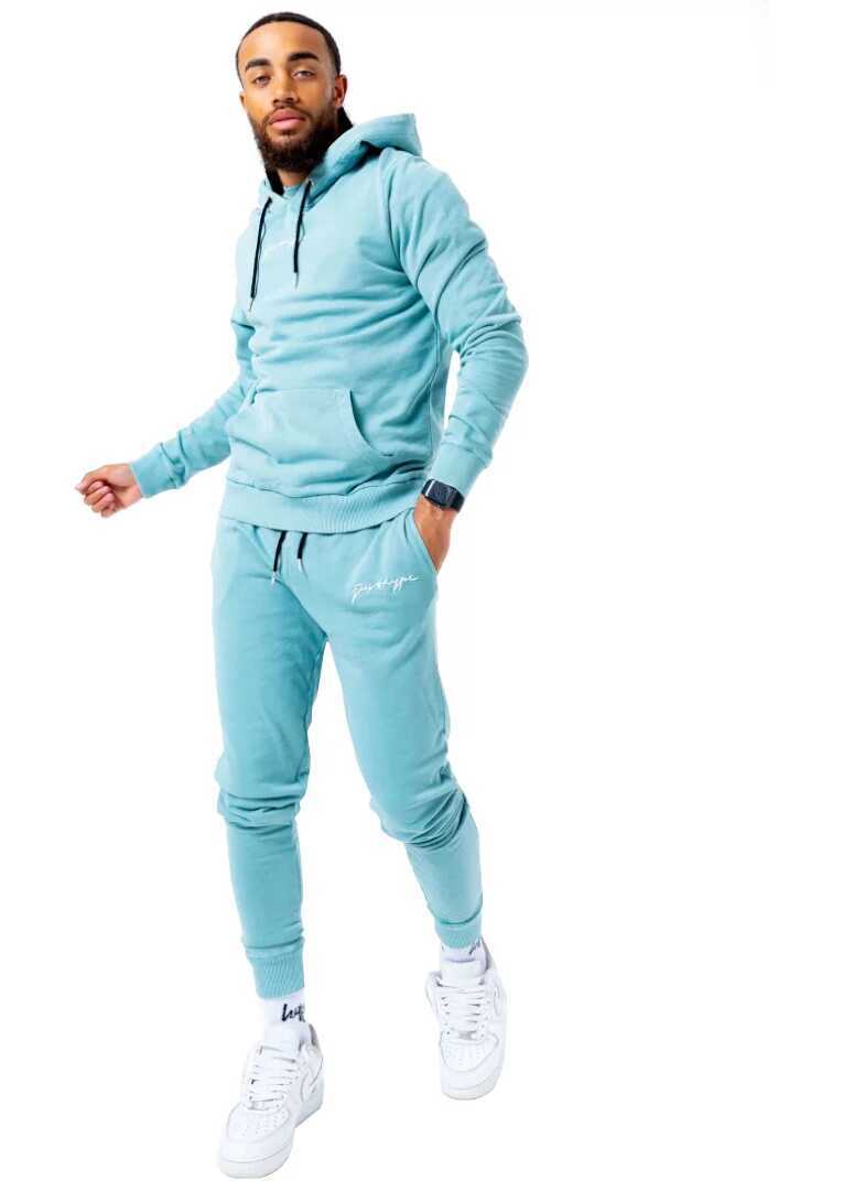 Pantaloni de trening Justhype Acid Wash Joggers Blue Barbati (BM 13488629) 3